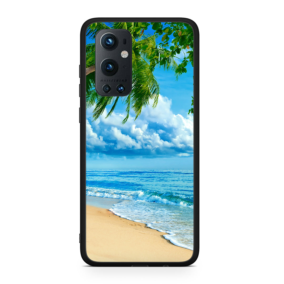 OnePlus 9 Pro Beautiful Beach θήκη από τη Smartfits με σχέδιο στο πίσω μέρος και μαύρο περίβλημα | Smartphone case with colorful back and black bezels by Smartfits