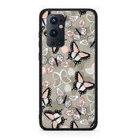 Thumbnail for OnePlus 9 Pro Butterflies Boho θήκη από τη Smartfits με σχέδιο στο πίσω μέρος και μαύρο περίβλημα | Smartphone case with colorful back and black bezels by Smartfits