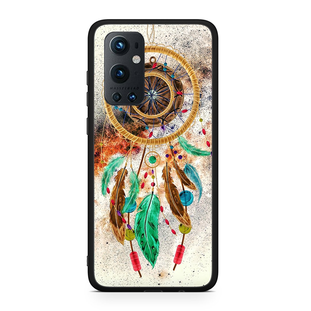 OnePlus 9 Pro DreamCatcher Boho θήκη από τη Smartfits με σχέδιο στο πίσω μέρος και μαύρο περίβλημα | Smartphone case with colorful back and black bezels by Smartfits