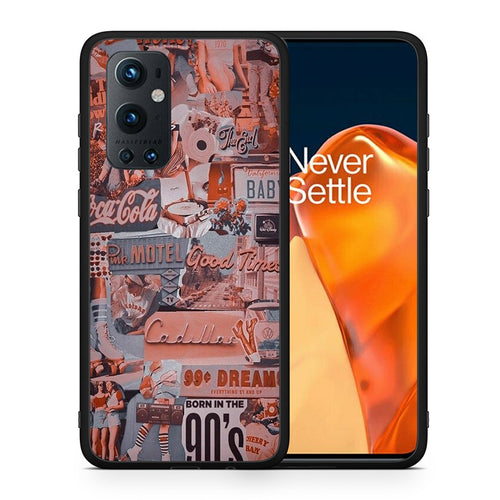 Θήκη OnePlus 9 Pro Born In 90s από τη Smartfits με σχέδιο στο πίσω μέρος και μαύρο περίβλημα | OnePlus 9 Pro Born In 90s case with colorful back and black bezels