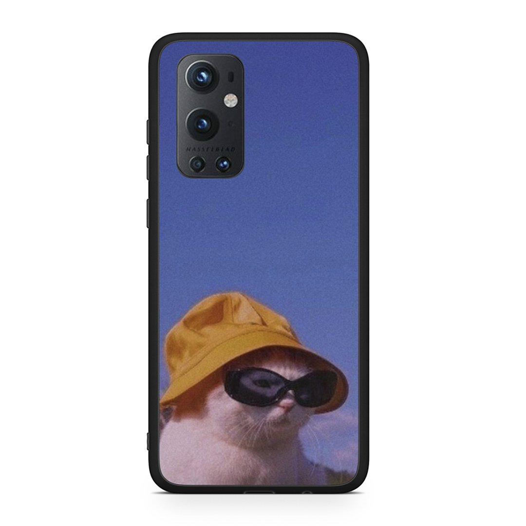 OnePlus 9 Pro Cat Diva θήκη από τη Smartfits με σχέδιο στο πίσω μέρος και μαύρο περίβλημα | Smartphone case with colorful back and black bezels by Smartfits