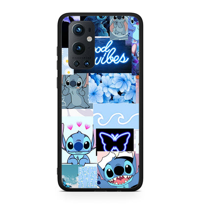 OnePlus 9 Pro Collage Good Vibes Θήκη Αγίου Βαλεντίνου από τη Smartfits με σχέδιο στο πίσω μέρος και μαύρο περίβλημα | Smartphone case with colorful back and black bezels by Smartfits