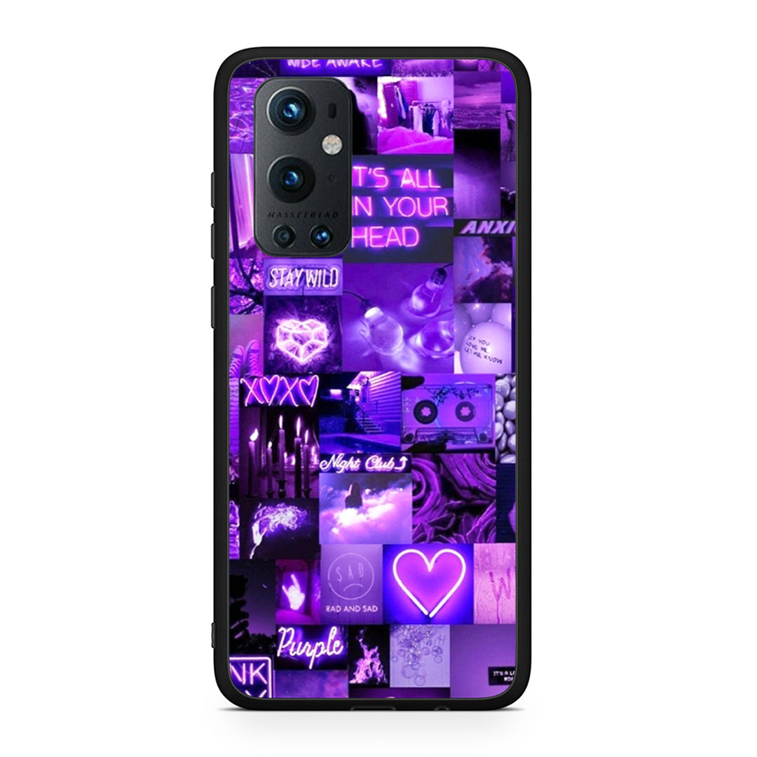 OnePlus 9 Pro Collage Stay Wild Θήκη Αγίου Βαλεντίνου από τη Smartfits με σχέδιο στο πίσω μέρος και μαύρο περίβλημα | Smartphone case with colorful back and black bezels by Smartfits