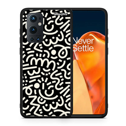 Θήκη OnePlus 9 Pro Doodle Art από τη Smartfits με σχέδιο στο πίσω μέρος και μαύρο περίβλημα | OnePlus 9 Pro Doodle Art case with colorful back and black bezels