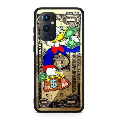 OnePlus 9 Pro Duck Money Θήκη από τη Smartfits με σχέδιο στο πίσω μέρος και μαύρο περίβλημα | Smartphone case with colorful back and black bezels by Smartfits