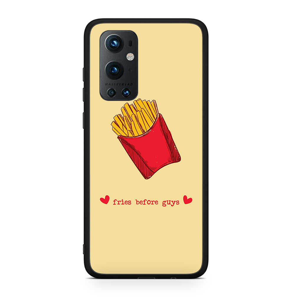 OnePlus 9 Pro Fries Before Guys Θήκη Αγίου Βαλεντίνου από τη Smartfits με σχέδιο στο πίσω μέρος και μαύρο περίβλημα | Smartphone case with colorful back and black bezels by Smartfits