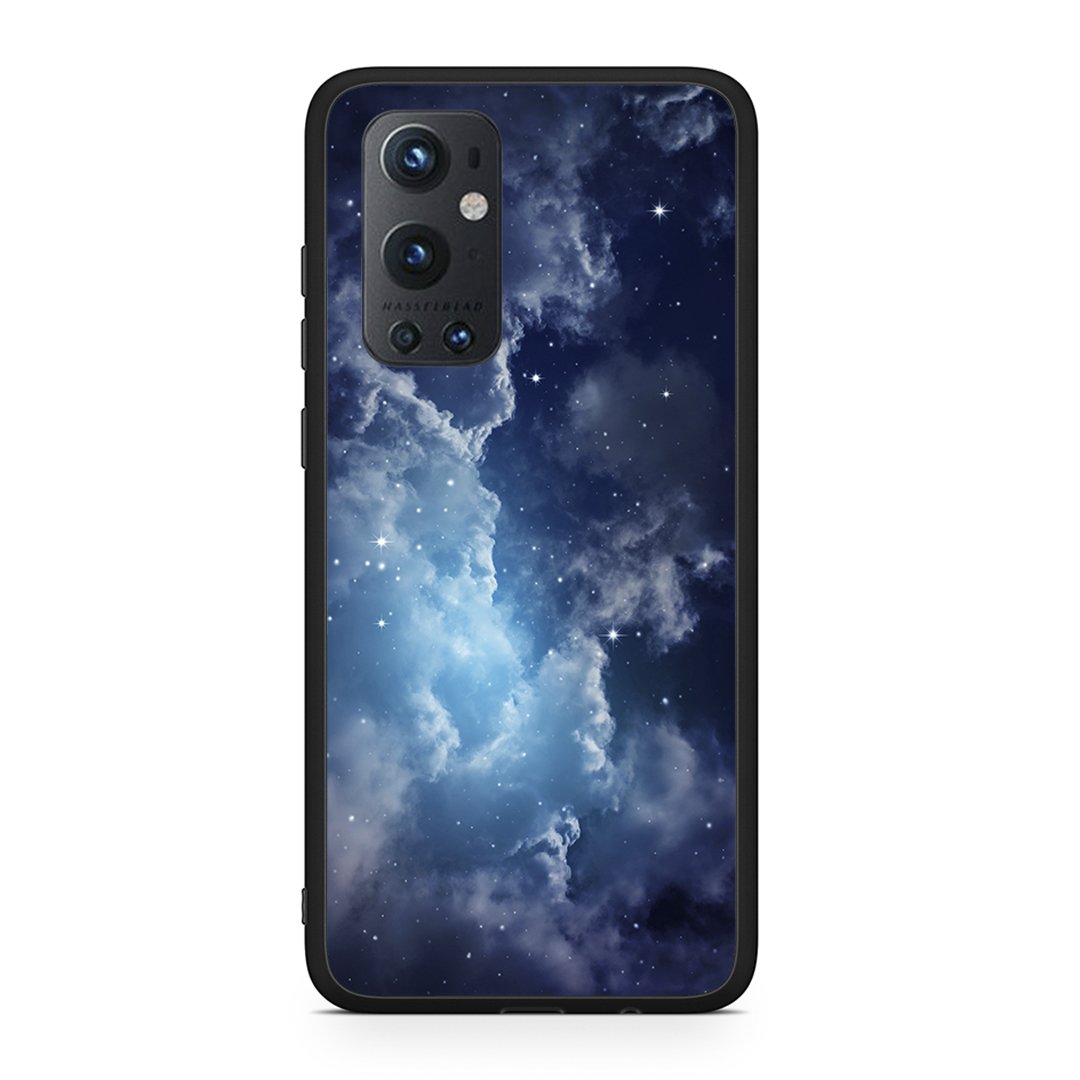 OnePlus 9 Pro Blue Sky Galaxy θήκη από τη Smartfits με σχέδιο στο πίσω μέρος και μαύρο περίβλημα | Smartphone case with colorful back and black bezels by Smartfits