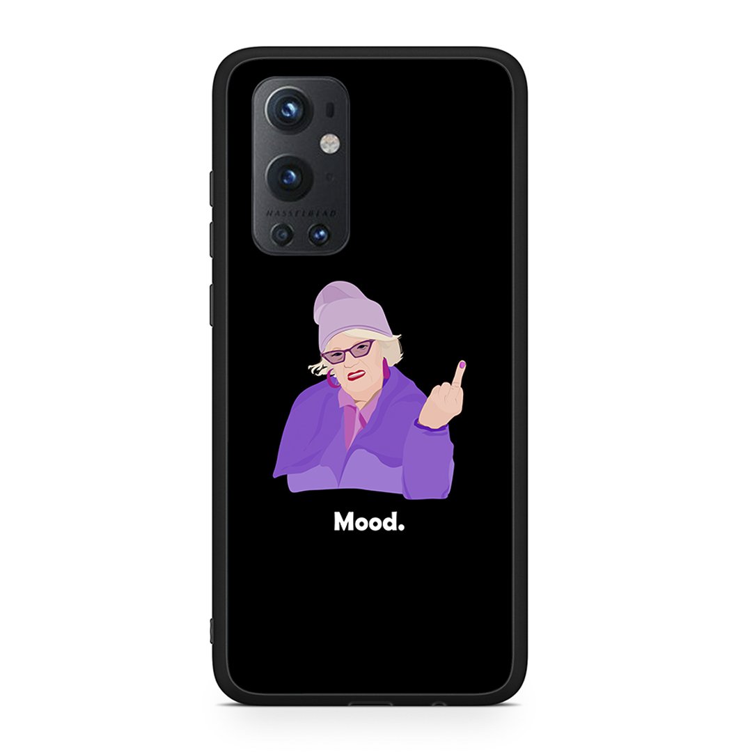 OnePlus 9 Pro Grandma Mood Black θήκη από τη Smartfits με σχέδιο στο πίσω μέρος και μαύρο περίβλημα | Smartphone case with colorful back and black bezels by Smartfits