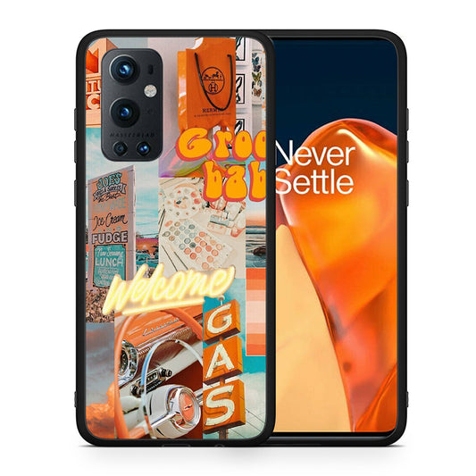 Θήκη Αγίου Βαλεντίνου OnePlus 9 Pro Groovy Babe από τη Smartfits με σχέδιο στο πίσω μέρος και μαύρο περίβλημα | OnePlus 9 Pro Groovy Babe case with colorful back and black bezels