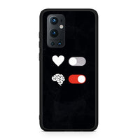 Thumbnail for OnePlus 9 Pro Heart Vs Brain Θήκη Αγίου Βαλεντίνου από τη Smartfits με σχέδιο στο πίσω μέρος και μαύρο περίβλημα | Smartphone case with colorful back and black bezels by Smartfits