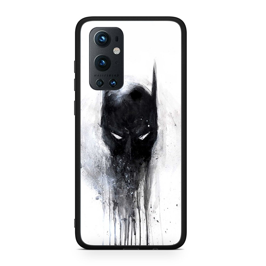 OnePlus 9 Pro Paint Bat Hero θήκη από τη Smartfits με σχέδιο στο πίσω μέρος και μαύρο περίβλημα | Smartphone case with colorful back and black bezels by Smartfits