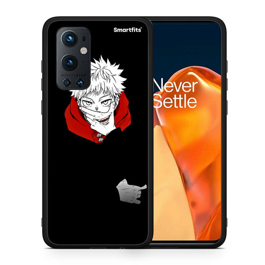 Θήκη OnePlus 9 Pro Itadori Anime από τη Smartfits με σχέδιο στο πίσω μέρος και μαύρο περίβλημα | OnePlus 9 Pro Itadori Anime case with colorful back and black bezels