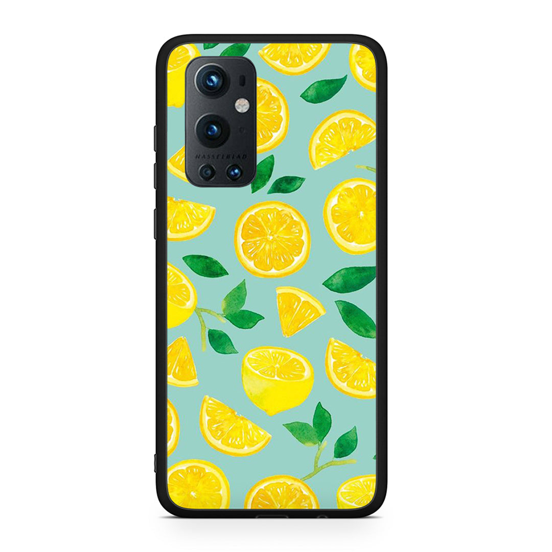 OnePlus 9 Pro Lemons θήκη από τη Smartfits με σχέδιο στο πίσω μέρος και μαύρο περίβλημα | Smartphone case with colorful back and black bezels by Smartfits