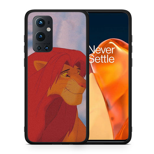 Θήκη Αγίου Βαλεντίνου OnePlus 9 Pro Lion Love 1 από τη Smartfits με σχέδιο στο πίσω μέρος και μαύρο περίβλημα | OnePlus 9 Pro Lion Love 1 case with colorful back and black bezels