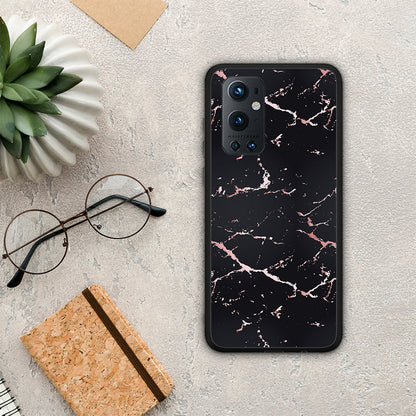 Marble Black Rosegold - OnePlus 9 Pro θήκη