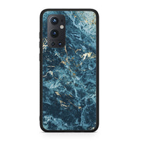 Thumbnail for OnePlus 9 Pro Marble Blue θήκη από τη Smartfits με σχέδιο στο πίσω μέρος και μαύρο περίβλημα | Smartphone case with colorful back and black bezels by Smartfits