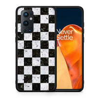 Thumbnail for Θήκη OnePlus 9 Pro Square Geometric Marble από τη Smartfits με σχέδιο στο πίσω μέρος και μαύρο περίβλημα | OnePlus 9 Pro Square Geometric Marble case with colorful back and black bezels