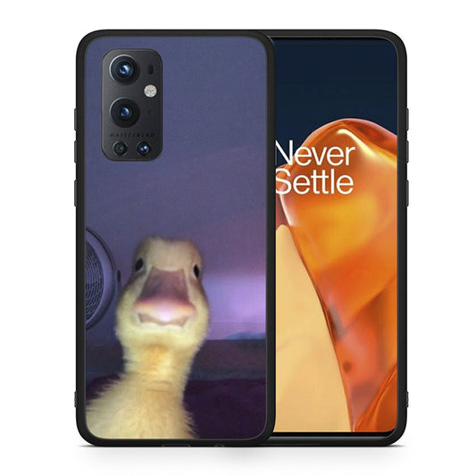 Θήκη OnePlus 9 Pro Meme Duck από τη Smartfits με σχέδιο στο πίσω μέρος και μαύρο περίβλημα | OnePlus 9 Pro Meme Duck case with colorful back and black bezels