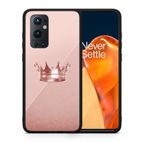 Thumbnail for Θήκη OnePlus 9 Pro Crown Minimal από τη Smartfits με σχέδιο στο πίσω μέρος και μαύρο περίβλημα | OnePlus 9 Pro Crown Minimal case with colorful back and black bezels