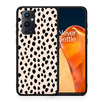 Θήκη OnePlus 9 Pro New Polka Dots από τη Smartfits με σχέδιο στο πίσω μέρος και μαύρο περίβλημα | OnePlus 9 Pro New Polka Dots case with colorful back and black bezels
