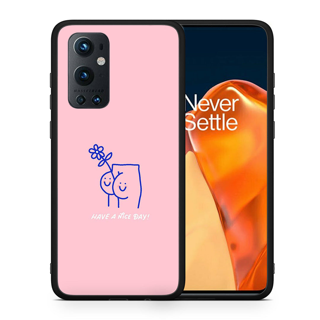 Θήκη OnePlus 9 Pro Nice Day από τη Smartfits με σχέδιο στο πίσω μέρος και μαύρο περίβλημα | OnePlus 9 Pro Nice Day case with colorful back and black bezels