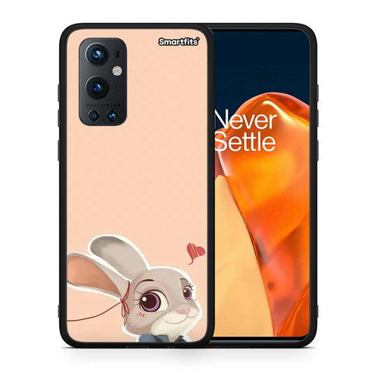 Θήκη OnePlus 9 Pro Nick Wilde And Judy Hopps Love 2 από τη Smartfits με σχέδιο στο πίσω μέρος και μαύρο περίβλημα | OnePlus 9 Pro Nick Wilde And Judy Hopps Love 2 case with colorful back and black bezels