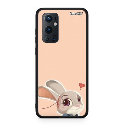 OnePlus 9 Pro Nick Wilde And Judy Hopps Love 2 θήκη από τη Smartfits με σχέδιο στο πίσω μέρος και μαύρο περίβλημα | Smartphone case with colorful back and black bezels by Smartfits