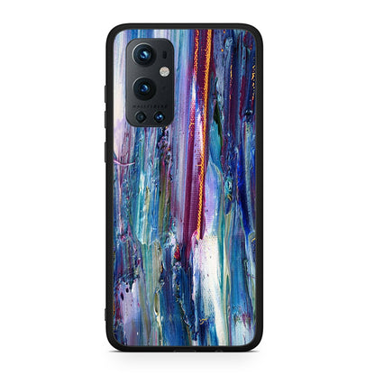 OnePlus 9 Pro Paint Winter θήκη από τη Smartfits με σχέδιο στο πίσω μέρος και μαύρο περίβλημα | Smartphone case with colorful back and black bezels by Smartfits