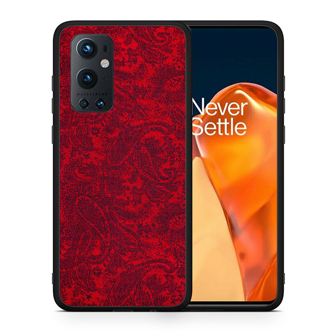 Θήκη OnePlus 9 Pro Paisley Cashmere από τη Smartfits με σχέδιο στο πίσω μέρος και μαύρο περίβλημα | OnePlus 9 Pro Paisley Cashmere case with colorful back and black bezels