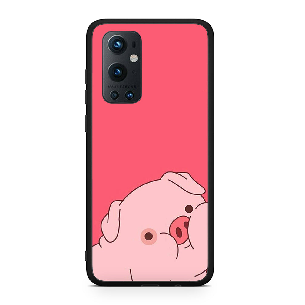OnePlus 9 Pro Pig Love 1 Θήκη Αγίου Βαλεντίνου από τη Smartfits με σχέδιο στο πίσω μέρος και μαύρο περίβλημα | Smartphone case with colorful back and black bezels by Smartfits