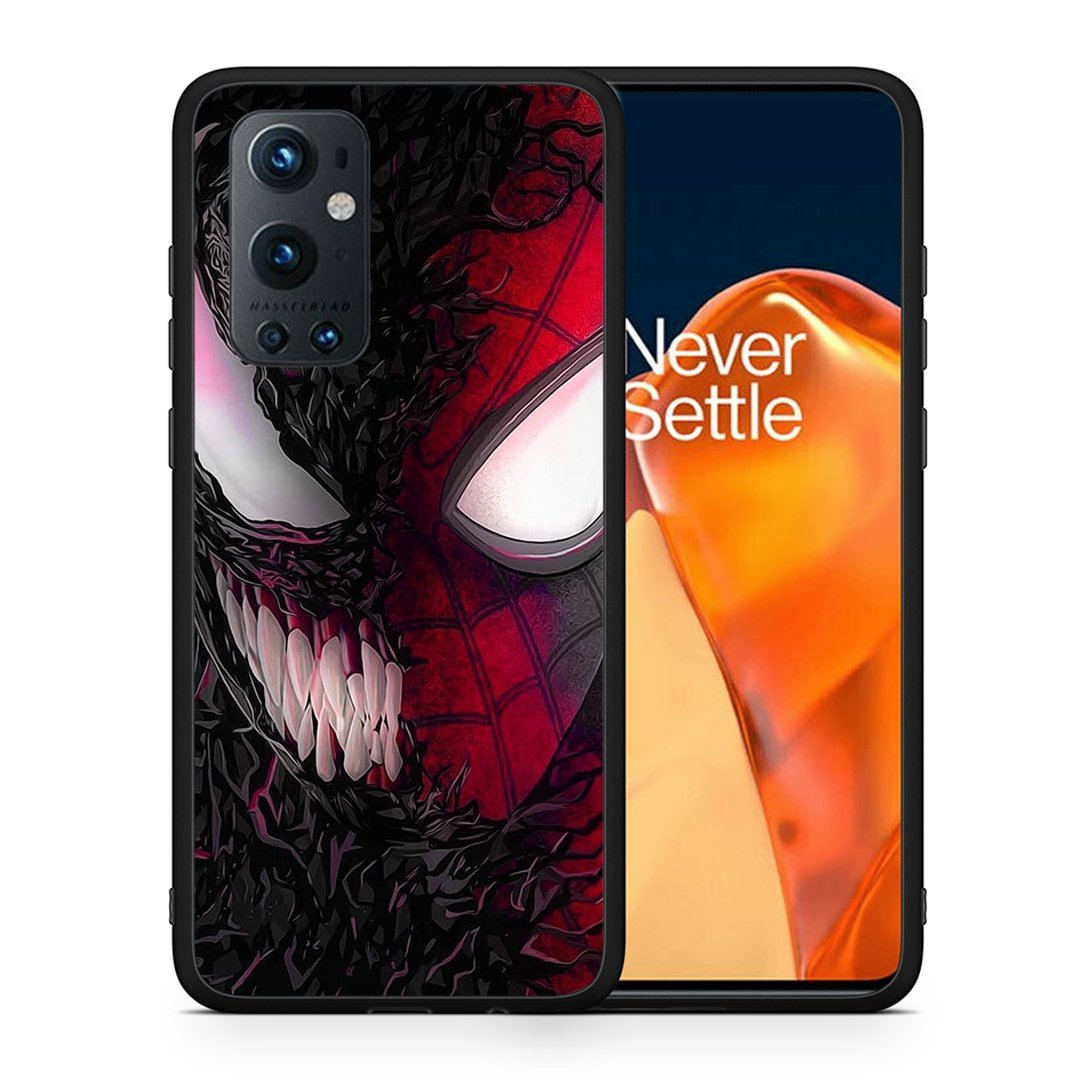 Θήκη OnePlus 9 Pro SpiderVenom PopArt από τη Smartfits με σχέδιο στο πίσω μέρος και μαύρο περίβλημα | OnePlus 9 Pro SpiderVenom PopArt case with colorful back and black bezels