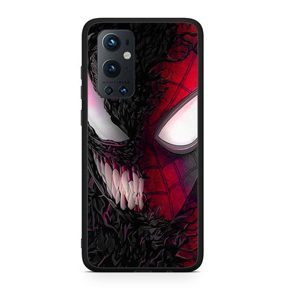 OnePlus 9 Pro SpiderVenom PopArt θήκη από τη Smartfits με σχέδιο στο πίσω μέρος και μαύρο περίβλημα | Smartphone case with colorful back and black bezels by Smartfits