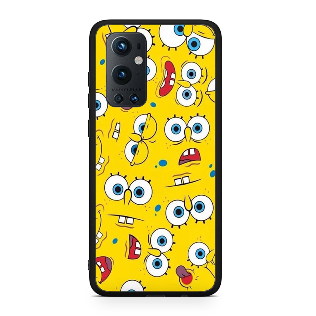 OnePlus 9 Pro Sponge PopArt θήκη από τη Smartfits με σχέδιο στο πίσω μέρος και μαύρο περίβλημα | Smartphone case with colorful back and black bezels by Smartfits