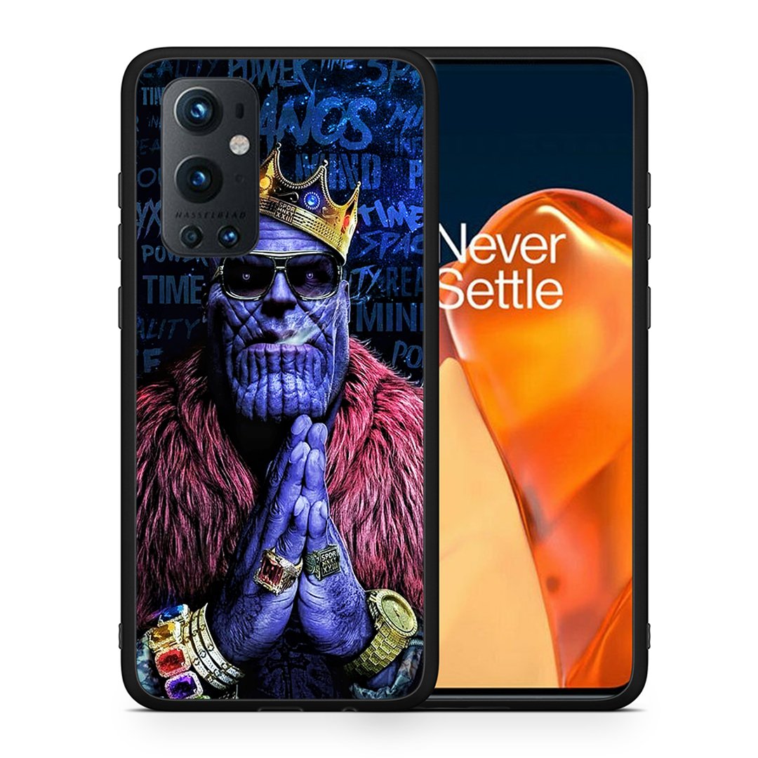 Θήκη OnePlus 9 Pro Thanos PopArt από τη Smartfits με σχέδιο στο πίσω μέρος και μαύρο περίβλημα | OnePlus 9 Pro Thanos PopArt case with colorful back and black bezels