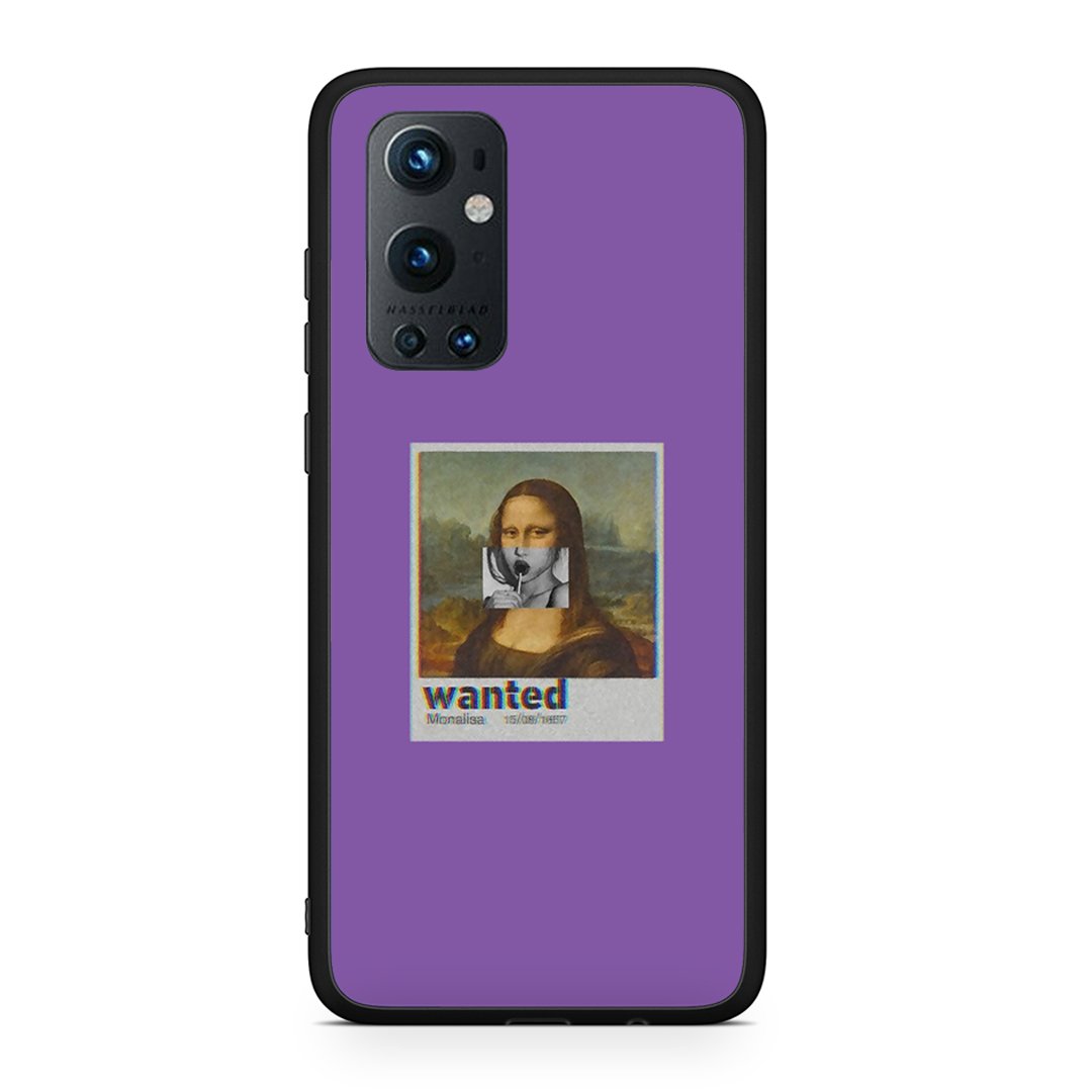 OnePlus 9 Pro Monalisa Popart θήκη από τη Smartfits με σχέδιο στο πίσω μέρος και μαύρο περίβλημα | Smartphone case with colorful back and black bezels by Smartfits