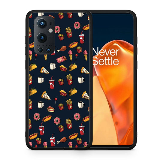 Θήκη OnePlus 9 Pro Hungry Random από τη Smartfits με σχέδιο στο πίσω μέρος και μαύρο περίβλημα | OnePlus 9 Pro Hungry Random case with colorful back and black bezels