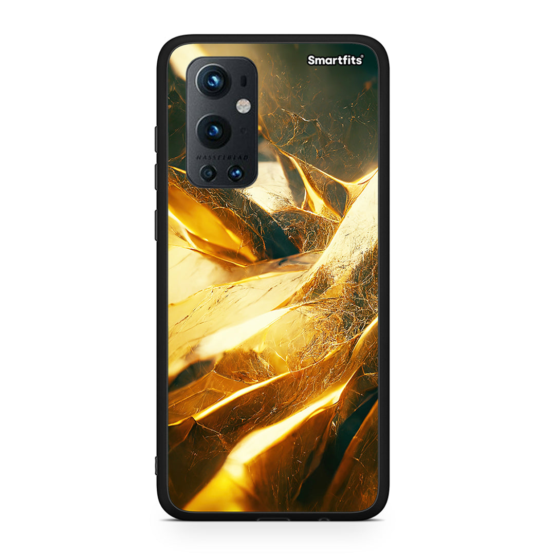 OnePlus 9 Pro Real Gold θήκη από τη Smartfits με σχέδιο στο πίσω μέρος και μαύρο περίβλημα | Smartphone case with colorful back and black bezels by Smartfits