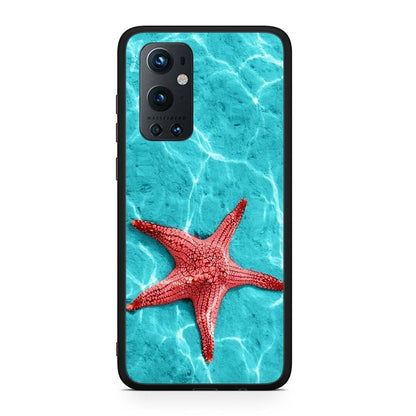 OnePlus 9 Pro Red Starfish Θήκη από τη Smartfits με σχέδιο στο πίσω μέρος και μαύρο περίβλημα | Smartphone case with colorful back and black bezels by Smartfits