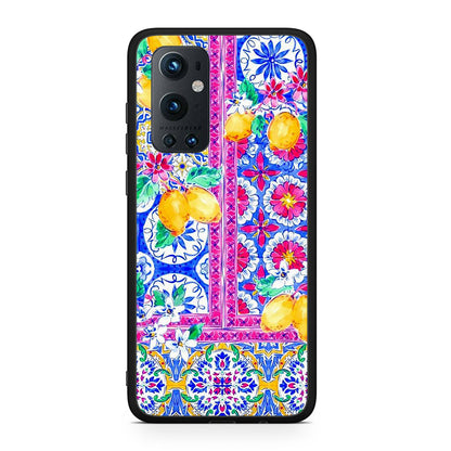 OnePlus 9 Pro Retro Spring θήκη από τη Smartfits με σχέδιο στο πίσω μέρος και μαύρο περίβλημα | Smartphone case with colorful back and black bezels by Smartfits