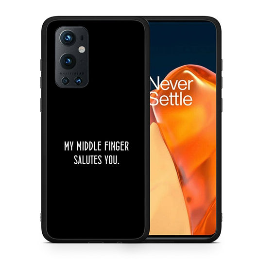 Θήκη OnePlus 9 Pro Salute από τη Smartfits με σχέδιο στο πίσω μέρος και μαύρο περίβλημα | OnePlus 9 Pro Salute case with colorful back and black bezels