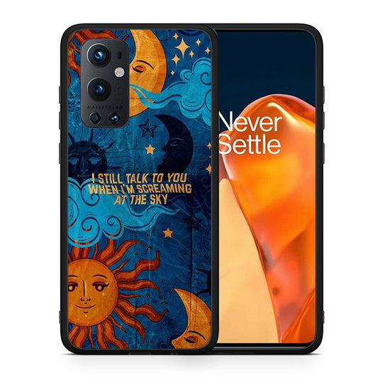 Θήκη OnePlus 9 Pro Screaming Sky από τη Smartfits με σχέδιο στο πίσω μέρος και μαύρο περίβλημα | OnePlus 9 Pro Screaming Sky case with colorful back and black bezels