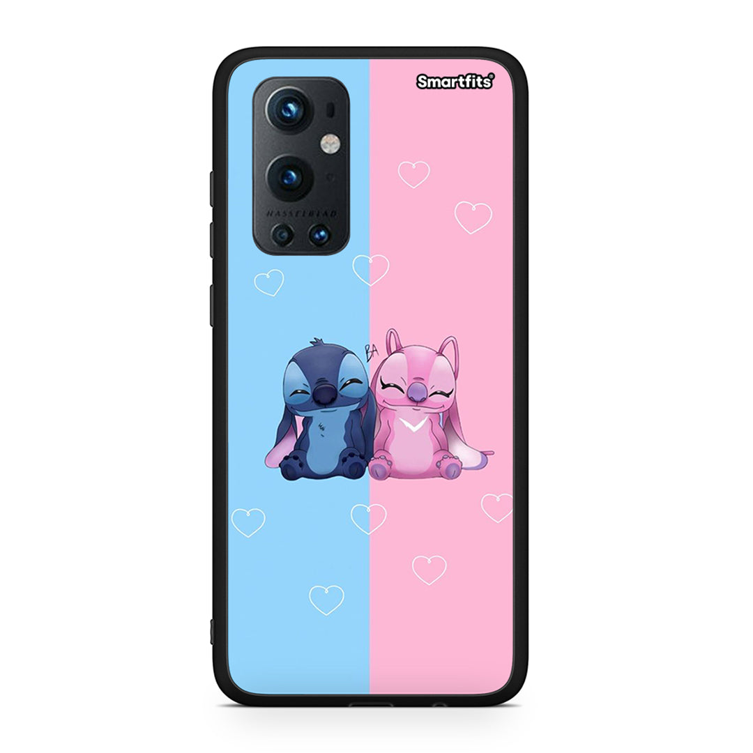 OnePlus 9 Pro Stitch And Angel θήκη από τη Smartfits με σχέδιο στο πίσω μέρος και μαύρο περίβλημα | Smartphone case with colorful back and black bezels by Smartfits