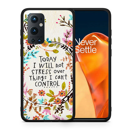 Θήκη OnePlus 9 Pro Stress Over από τη Smartfits με σχέδιο στο πίσω μέρος και μαύρο περίβλημα | OnePlus 9 Pro Stress Over case with colorful back and black bezels