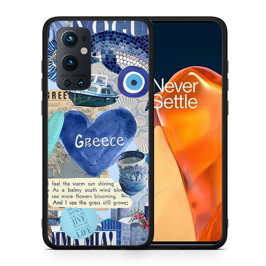 Θήκη OnePlus 9 Pro Summer In Greece από τη Smartfits με σχέδιο στο πίσω μέρος και μαύρο περίβλημα | OnePlus 9 Pro Summer In Greece case with colorful back and black bezels