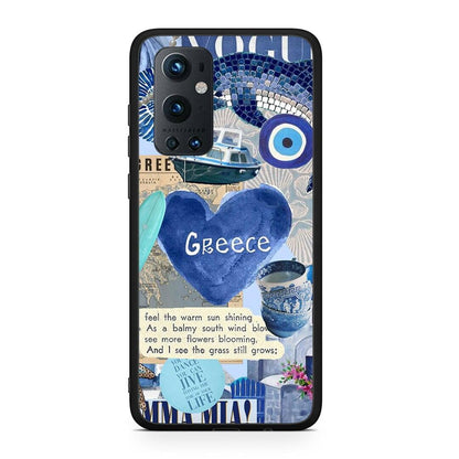OnePlus 9 Pro Summer In Greece Θήκη από τη Smartfits με σχέδιο στο πίσω μέρος και μαύρο περίβλημα | Smartphone case with colorful back and black bezels by Smartfits