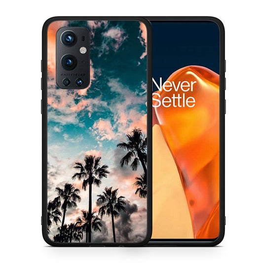 Θήκη OnePlus 9 Pro Sky Summer από τη Smartfits με σχέδιο στο πίσω μέρος και μαύρο περίβλημα | OnePlus 9 Pro Sky Summer case with colorful back and black bezels