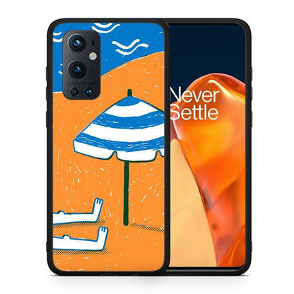 Θήκη OnePlus 9 Pro Summering από τη Smartfits με σχέδιο στο πίσω μέρος και μαύρο περίβλημα | OnePlus 9 Pro Summering case with colorful back and black bezels