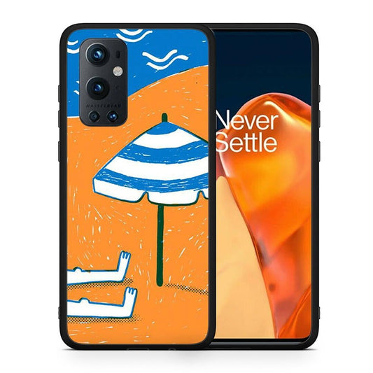 Θήκη OnePlus 9 Pro Summering από τη Smartfits με σχέδιο στο πίσω μέρος και μαύρο περίβλημα | OnePlus 9 Pro Summering case with colorful back and black bezels
