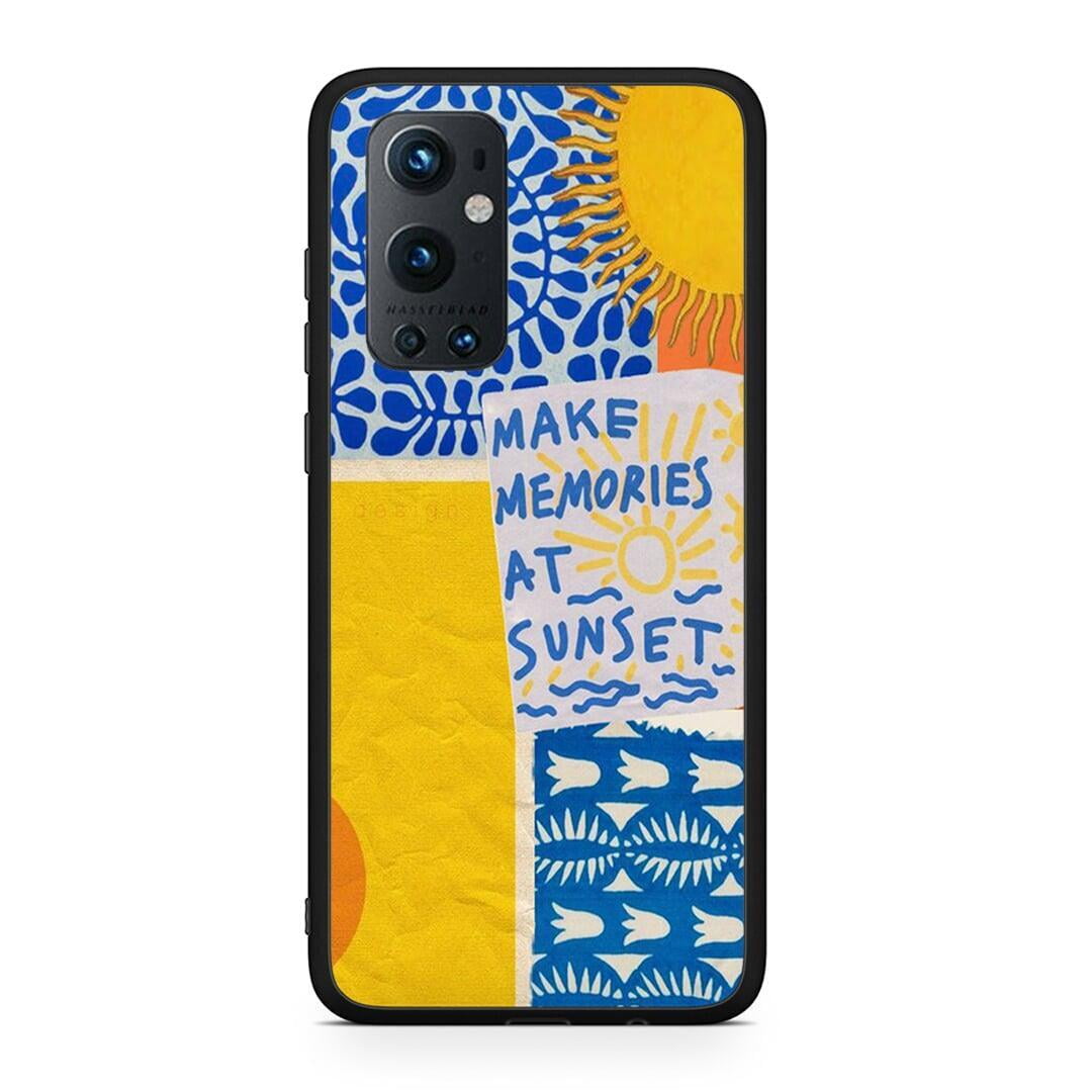 OnePlus 9 Pro Sunset Memories Θήκη από τη Smartfits με σχέδιο στο πίσω μέρος και μαύρο περίβλημα | Smartphone case with colorful back and black bezels by Smartfits
