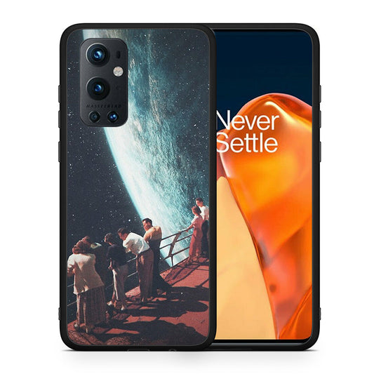 Θήκη OnePlus 9 Pro Surreal View από τη Smartfits με σχέδιο στο πίσω μέρος και μαύρο περίβλημα | OnePlus 9 Pro Surreal View case with colorful back and black bezels